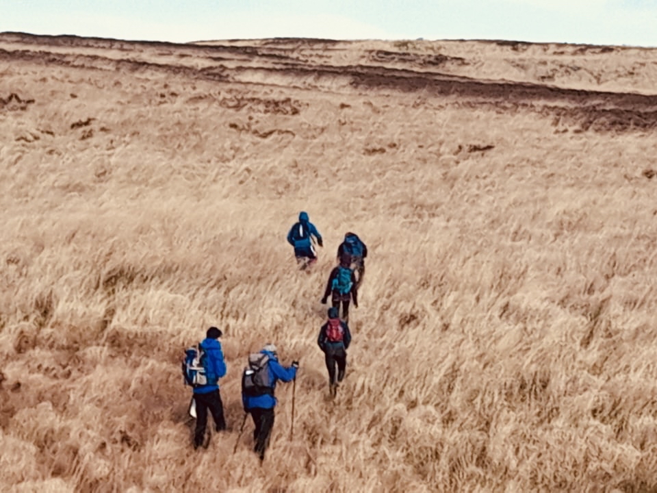 Volunteers brave the weather to completed their T1 Hillwalking Permits