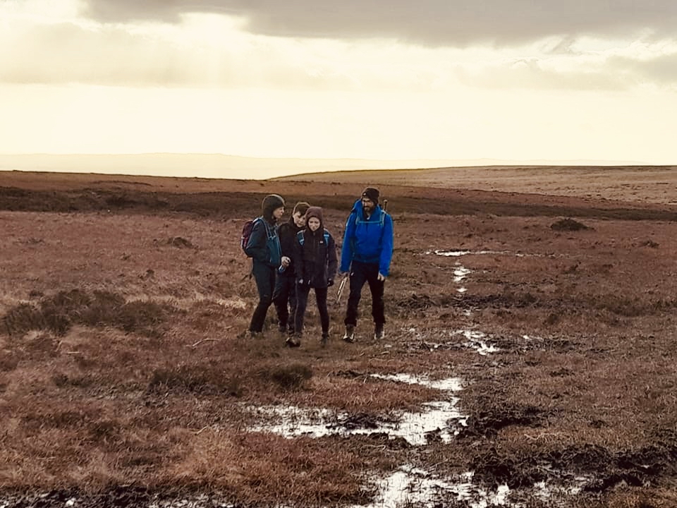 Volunteers brave the weather to completed their T1 Hillwalking Permits